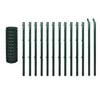 vidaXL Euro Fence Steel 82ftx3.9ft Green