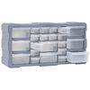 vidaXL Multi-drawer Organizer with 22 Drawers 19.3"x6.3"x10"