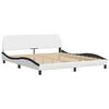 vidaXL Bed Frame White and Black