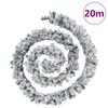 vidaXL Christmas Garland Green with flocked white snow PVC 65.6 ft