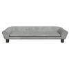 vidaXL Dog Bed Light grey Velvet 39.4 x 19.7 x 8.3 in Stylish Design
