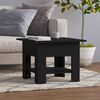 vidaXL Coffee Table Black Engineered Wood 21.7x21.7x16.5 in Coffee Table