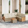 vidaXL Garden Sofa Set Beige