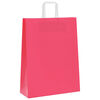 vidaXL Paper Bags 250 pcs with Handles Pink 32x12x42 cm