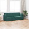 vidaXL Floor Sofa Bed Dark Green 83.86 x 27.56 x 30.31 in Velvet