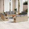 vidaXL Garden Sofa Set Mix Beige, Light Grey
