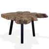 vidaXL Coffee Table Natural Teak Genuine Teak 31.5 x 27.6 x 15.0 in