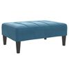 vidaXL Sofa Bed Dark grey Velvet, wood, foam, plastic Two-seater