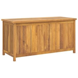 vidaXL Garden Box Teak Wood Finish Solid teak wood Medium Garden Box