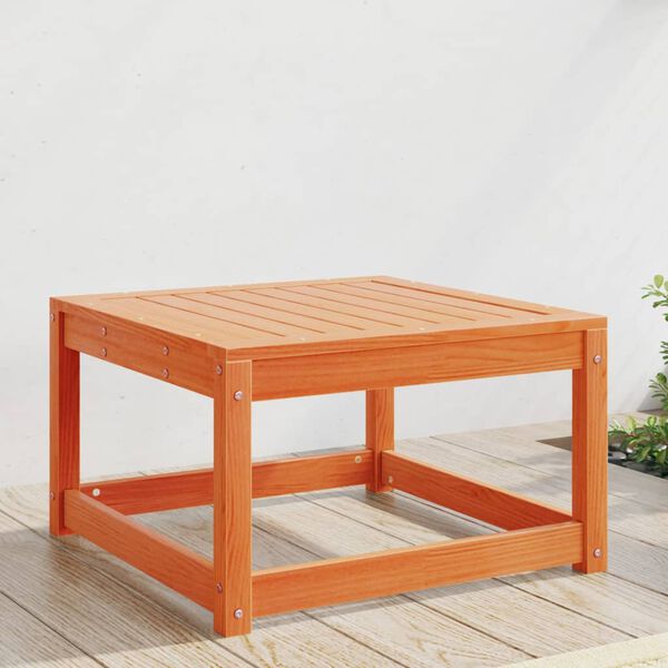 vidaXL Garden Footstool Wax Brown Solid Pine Wood Medium Modular