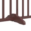 vidaXL Dog Gate Set of 6 Brown Oak Solid fir wood Total length 118.1 in