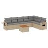 vidaXL Garden Sofa Set Beige