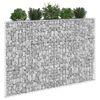 vidaXL Gabion Raised Bed Silver Galvanized Steel 59.1 x 7.9 x 39.4 in