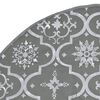 vidaXL Christmas Tree Skirt Grey Polyester Large Collapsible