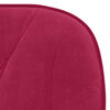 vidaXL Swivel Office Chair Wine Red Velvet