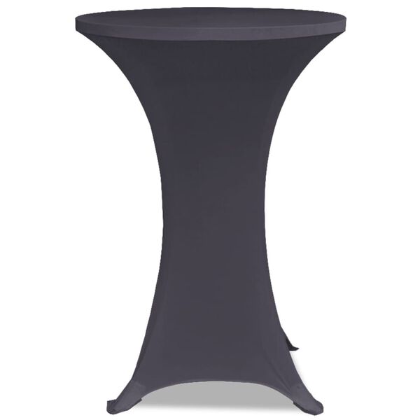 vidaXL Table Cover Set of 2 Anthracite 90% Polyester, 10% Spandex