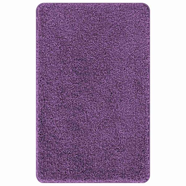 vidaXL Anti-slip Bath Mat Purple 23.6" x 35.4" PP