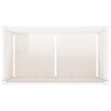 vidaXL Garden Planter White Solid pine wood 35.4x19.7x19.7 in