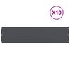 vidaXL Lawn Edgings 10 pcs Anthracite 9.8x40.6" Cold-rolled Steel