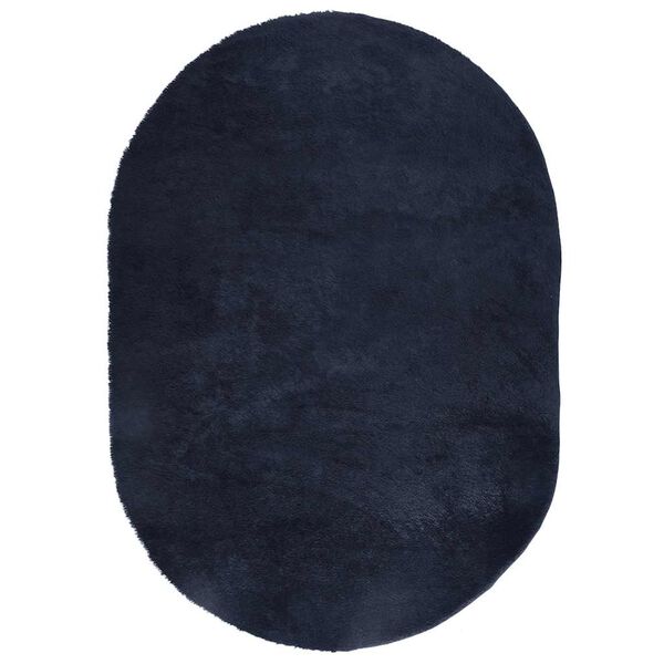 vidaXL Shaggy Rug Navy Polyester 118.1 x 78.7 in Non-slip Shaggy Rug
