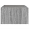 vidaXL Coffee Table Grey sonoma Engineered wood, glass Medium