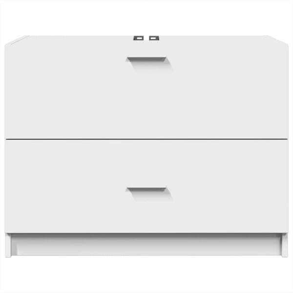 vidaXL Sink Cabinet White Engineered wood Medium Bathroom Cabinet