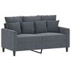 vidaXL Sofa Set Dark Grey Velvet (100% polyester), metal, textilene, plywood