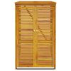 vidaXL Single Garbage Bin Shed 27.6"x35"x46.1" Solid Wood Acacia