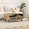 vidaXL Coffee Table Natural wood finish Mango Wood Medium Coffee Table