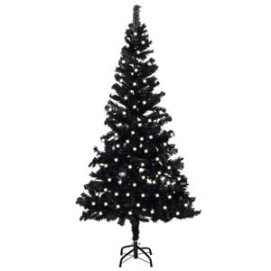 vidaXL Artificial Christmas Tree Black PVC, steel Extra Tall