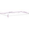 vidaXL Desk Top 39.4x19.7x0.6" Solid Wood Beech