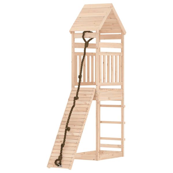 vidaXL Playhouse Natural Pine Solid Pine Wood Large Durable