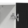 vidaXL Hanging Cabinet Lyon 2 pcs Black Oak 19.69 x 12.20 x 23.62 in