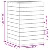 vidaXL Laundry Basket 17.3"x17.3"x26" Solid Wood Pine