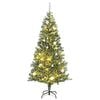 vidaXL Artificial Christmas Tree Green and white PET 82.7 in