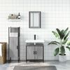 vidaXL Bathroom Furniture Set Gray sonoma