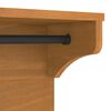 vidaXL Wall-mounted Coat Rack Acacia Finish Solid pinewood, engineered wood
