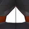 vidaXL Family Tent Tipi 6-Person Gray and Orange Waterproof