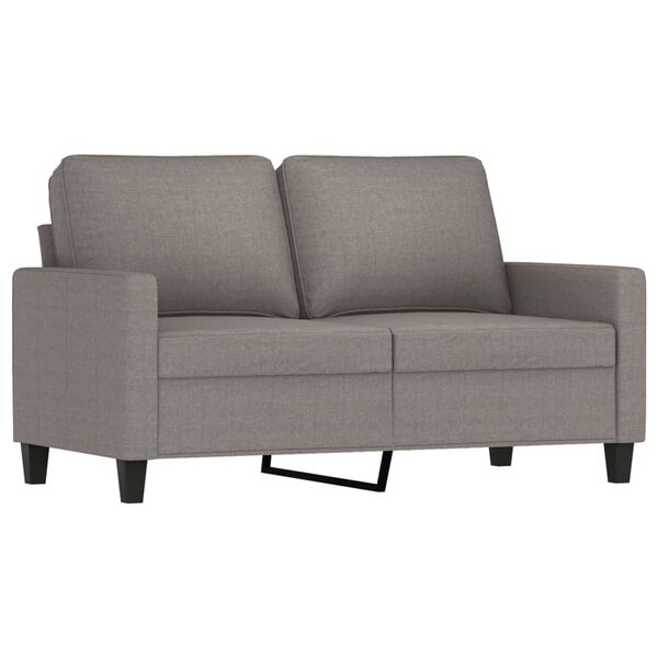 vidaXL Sofa Set Taupe Polyester 3-Piece Sofa Set Rectangular Modern