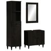 vidaXL Bathroom Furniture Set Black, Light Grey