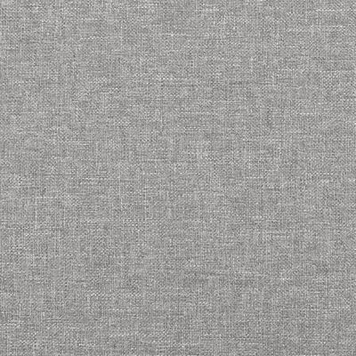 vidaXL Bed Frame Light Gray 72"x83.9" California King Fabric
