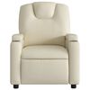 vidaXL Recliner Chair Cream Faux leather, metal, plywood, foam, pp fiber