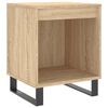 vidaXL Bedside Cabinet Set of 2 Sonoma Oak Engineered wood, metal