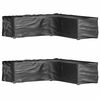 vidaXL Garden Furniture Cover Set of 2 Black Polyethylene