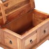 vidaXL Coffee Table Brown Solid Acacia Wood 26.0 x 27.6 x 13.8 in