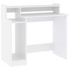 vidaXL Desk White Engineered wood Standard Computer Desk Rectangular