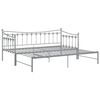 vidaXL Sofa Bed Frame Grey Powder-coated metal