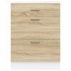vidaXL Kitchen Base Cabinet Sonoma oak Engineered wood Medium
