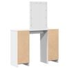 vidaXL Dressing Table White 40.16 x 12.99 x 53.15 in Engineered Wood