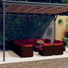 vidaXL Garden Lounge Set Brown, Cinnamon Red
